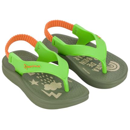Chinelo Baby Ipanema Anatomica Soft - 26121 - Verde/Laranja - Atacado