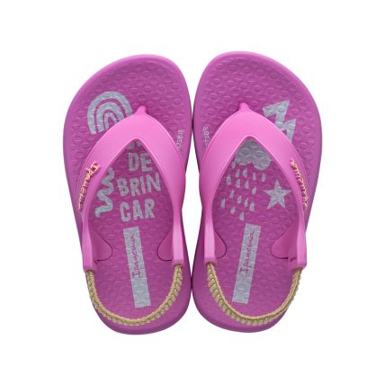 Chinelo Baby Ipanema Anatomica Soft - 26121 - Lilas/amarelo/verde - Atacado