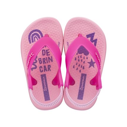 Chinelo Baby Ipanema Anatomica Soft - 26121 - Rosa/rosa/lilas - Atacado