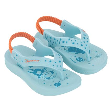Chinelo Baby Ipanema Anatomica - 26121 - Azul/azul/laranja - Atacado