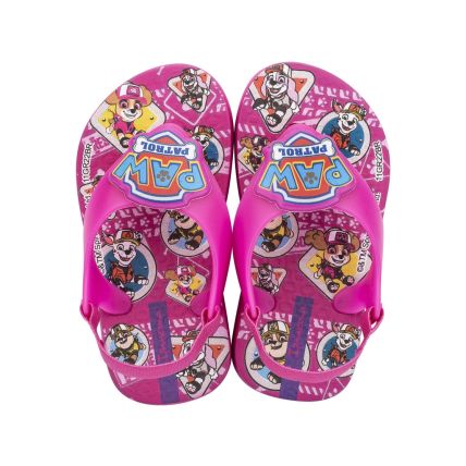 Chinelo Baby Ipanema Patrulha Canina - 26124 - Rosa/azul/vermelho - Atacado