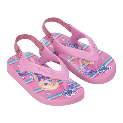 Chinelo Baby Ipanema Polly E Max Steel - 26349 - Rosa/rosa Medio - Atacado