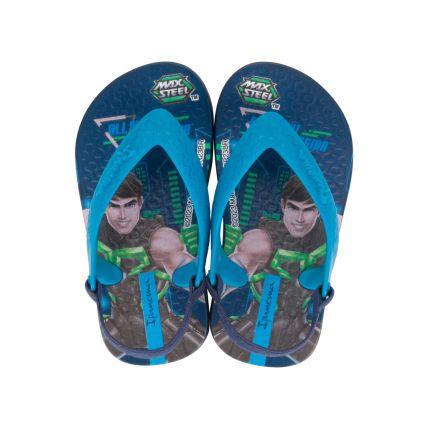 Chinelo Baby Ipanema Polly E Max Steel - 26349 - Azul/azul (Au132) - Atacado