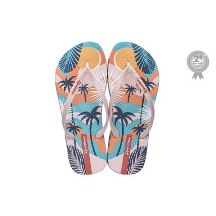Chinelo Feminino Ipanema Feelings - 26422 - Rosa/azul/laranja - Atacado