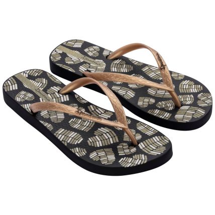 Chinelo Feminino Ipanema Only - 26463 - Preto/ouro - Atacado