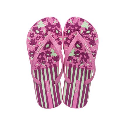 Chinelo Feminino Ipanema Only - 26463 - Rosa/rosa/verde - Atacado