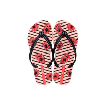 Chinelo Feminino Ipanema Elo Print - 26468 - Bege/preto/laranja - Atacado