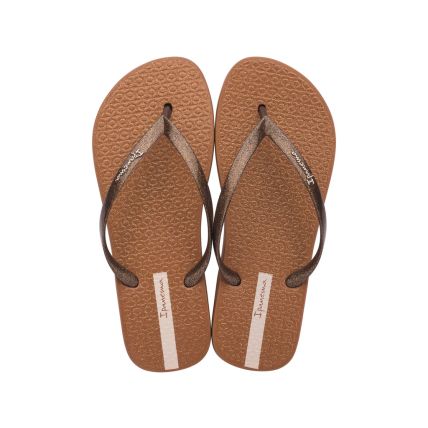 Chinelo Feminino Ipanema Glitter - 26481 - Laranja/bronze - Atacado