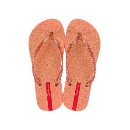 Chinelo Feminino Ipanema Glitter - 26481 - Rosa/rosa Glitter/vermelho - Atacado