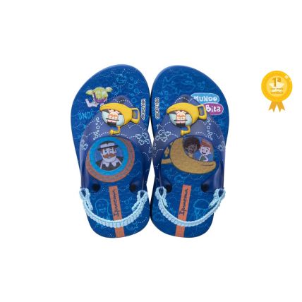 Chinelo Baby Ipanema Mundo Bita - 26498 - Azul/azul Transparente - Atacado