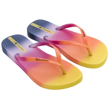 Chinelo Feminino Ipanema California Vibes - 26550 - Bege/amarelo/azul - Atacado