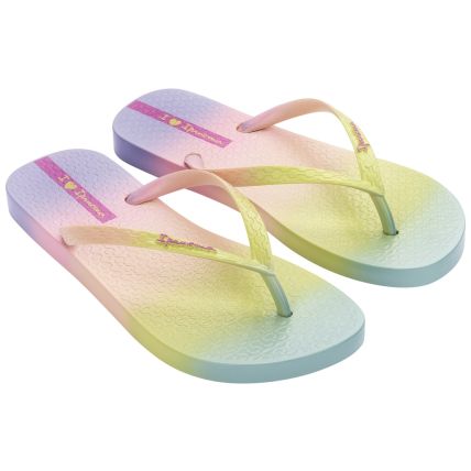 Chinelo Feminino Ipanema California Vibes - 26550 - Bege/amarelo/verde - Atacado