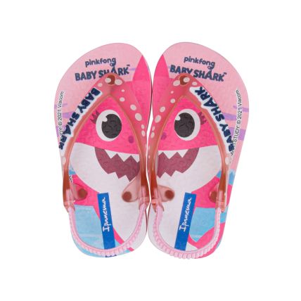 Chinelo Infantil Ipanema Baby Shark - 26564 - Rosa/rosa Transparente - Atacado