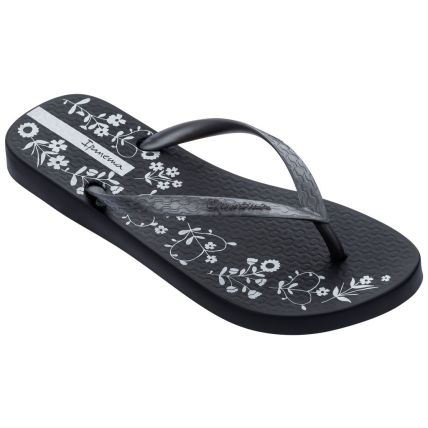 Chinelo Feminino Ipanema Oasis - 26571 - Preto/prata - Atacado