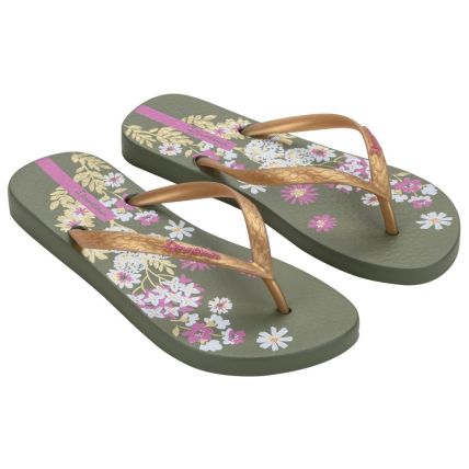 Chinelo Feminino Ipanema Oasis - 26571 - Verde/ouro/lilas - Atacado