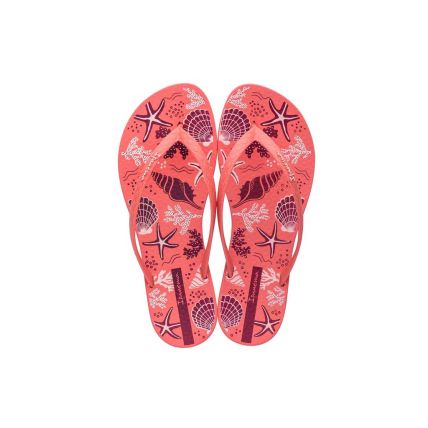 Chinelo Feminino Ipanema Wave Elegance - 26594 - Vermelho/vermelho/rosa - Atacado