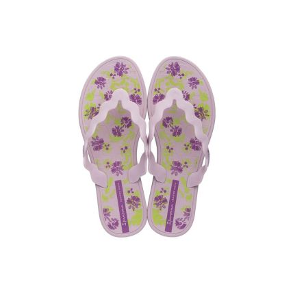 Chinelo Feminino Ipanema Zig Print - 26653+ - Lilas/lilas/verde - Atacado