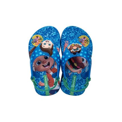 Chinelo Baby Ipanema Totoy Kids - 26701 - Azul/azul/verde - Atacado