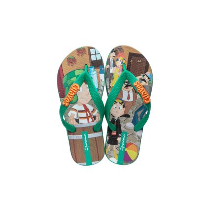 Chinelo Infantil Ipanema Chaves E Chapolin - 26734 - Verde/laranja/amarelo - Atacado