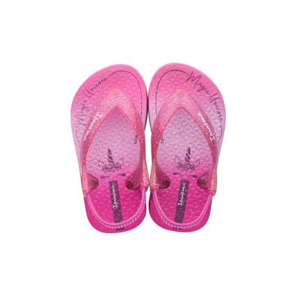 Chinelo Baby Ipanema Brilha - 26744 - Rosa/rosa Glitter - Atacado