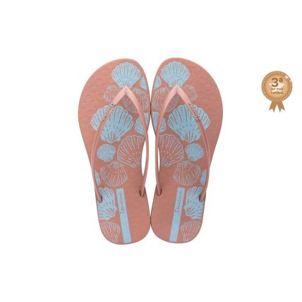 Chinelo Feminino Ipanema Easy Print - 26759 - Rosa/rosa/azul - Atacado