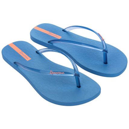 Chinelo Feminino Ipanema Easy - 26770 - Azul/azul Transparente - Atacado