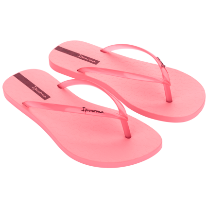 Chinelo Feminino Ipanema Easy - 26770 - Rosa/rosa Transparente (Ai628) - Atacado