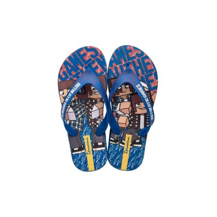 Chinelo Infantil Ipanema Authentic Games Skin - 26774 - Azul/vermelho/amarelo - Atacado