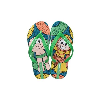 Chinelo Infantil Ipanema Turma Da Monica - 26790 - Verde/verde/amarelo - Atacado