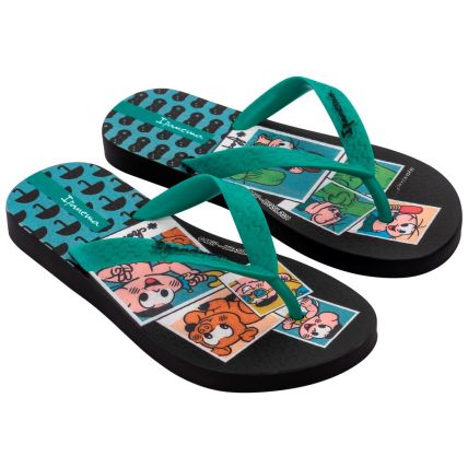 Chinelo Infantil Ipanema Turma Da Monica - 26790 - Preto/verde/azul - Atacado