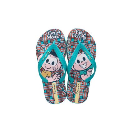 Chinelo Infantil Ipanema Turma Da Monica - 26790 - Verde/amarelo - Atacado