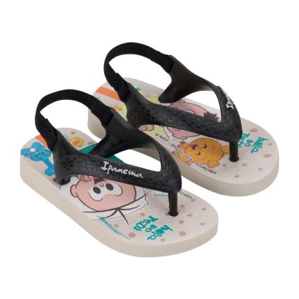 Chinelo Baby Ipanema Turma Da Monica - 26791 - Bege/preto - Atacado