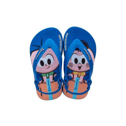 Chinelo Baby Ipanema Turma Da Monica - 26791 - Azul/azul/laranja - Atacado