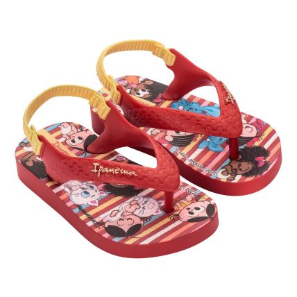 Chinelo Baby Ipanema Turma Da Monica - 26791 - Vermelho/amarelo - Atacado