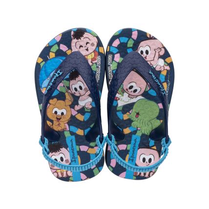 Chinelo Baby Ipanema Turma Da Monica - 26791 - Azul Escuro/azul - Atacado