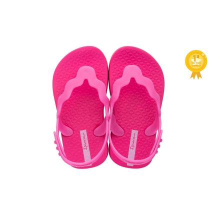 Chinelo Baby Ipanema Zig - 26794 - Rosa Escuro/rosa - Atacado