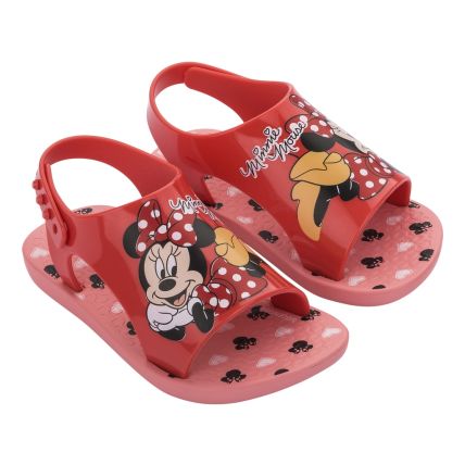 Sandália Baby Ipanema Sweet Disney - 26796 - Rosa/vermelho - Atacado