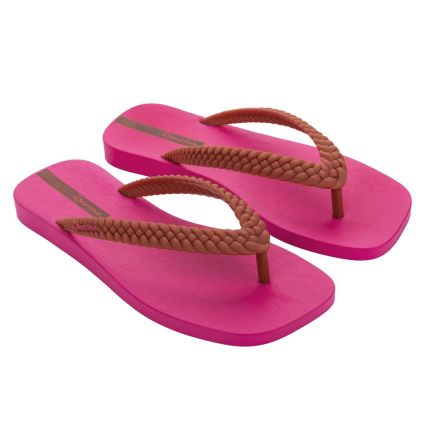 Chinelo Feminino Ipanema Fever Trecce - 26801 - Rosa/marrom - Atacado