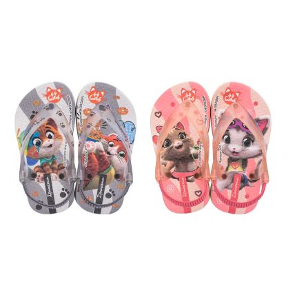 Chinelo Baby Ipanema 44 Gatos Rock Band - 26808 - Cores Diversas - Atacado