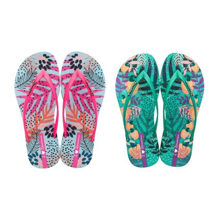 Chinelo Feminino Ipanema Easy Tropicalia - 26823 - Cores Diversas - Atacado