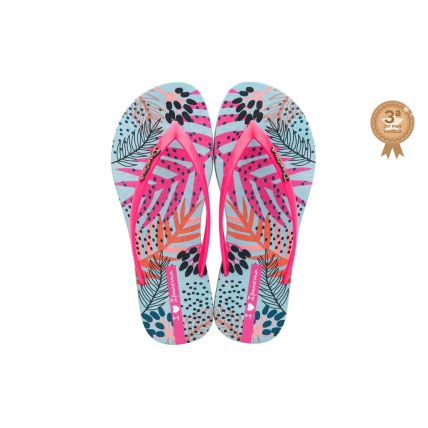 Chinelo Feminino Ipanema Easy Tropicalia - 26823 - Azul/rosa - Atacado