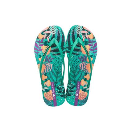 Chinelo Feminino Ipanema Easy Tropicalia - 26823 - Verde/verde - Atacado