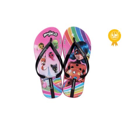 Chinelo Infantil Ipanema Ladybug - 26828 - Rosa/preto - Atacado