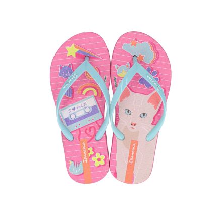 Chinelo Infantil Ipanema Pets Pop - 26836 - Rosa/verde - Atacado