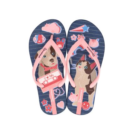 Chinelo Infantil Ipanema Pets Pop - 26836 - Azul/rosa - Atacado