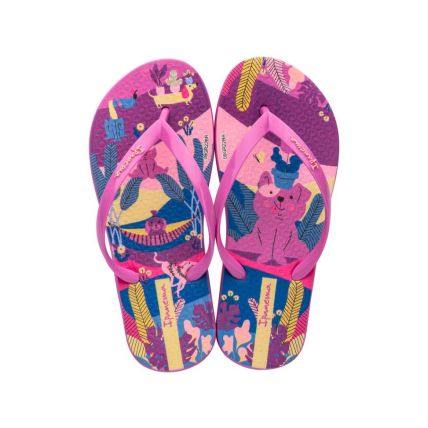 Chinelo Infantil Ipanema Pets Pop - 26836 - Lilas/rosa/amarelo - Atacado