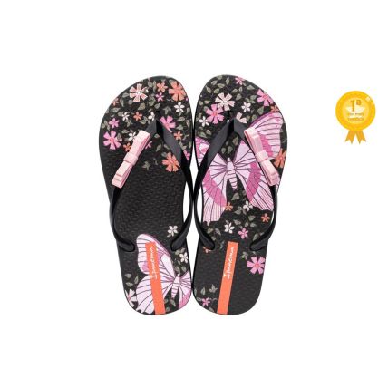 Chinelo Feminino Ipanema Belle Jardim - 26837 - Preto/preto Iriodin - Atacado