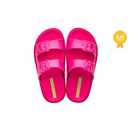 Chinelo Slide Infantil Ipanema Follow - 26855 - Rosa/rosa Escuro - Atacado