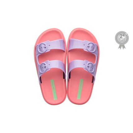 Chinelo Slide Infantil Ipanema Follow - 26855 - Rosa/lilas - Atacado