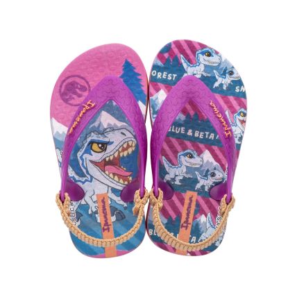 Sandália Baby Ipanema Jurassic Color - 26859 - Rosa/laranja - Atacado